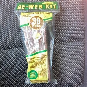 NIP Vintage Wellington Re-Web Kit Chaise Lounge Chair